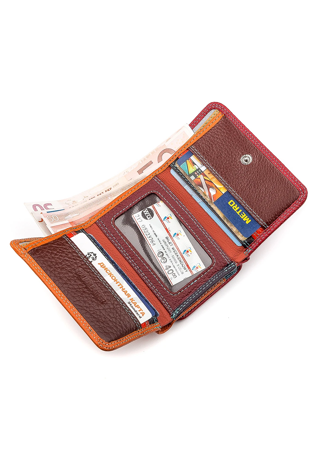 Женский кожаный кошелек 11х8,5х3,5 см st leather (229460658)
