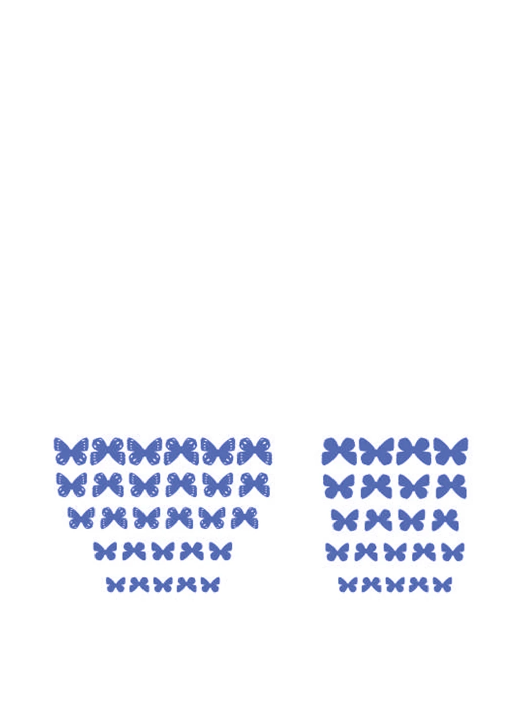 Наклейка 3D бабочки (50 шт.) Uzuri (18053641)