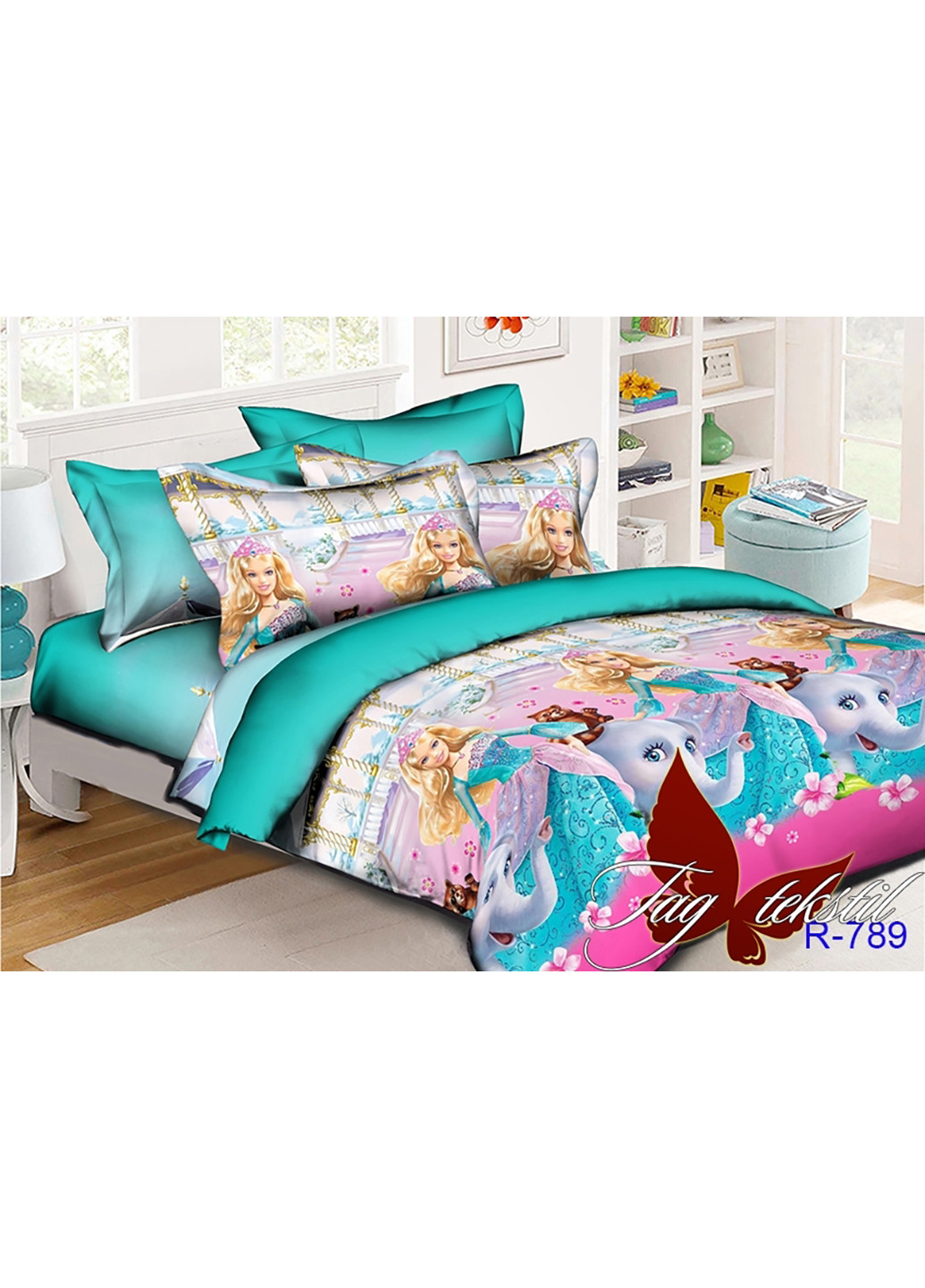 Комплект постільної білизни Полуторний Tag (252313249)