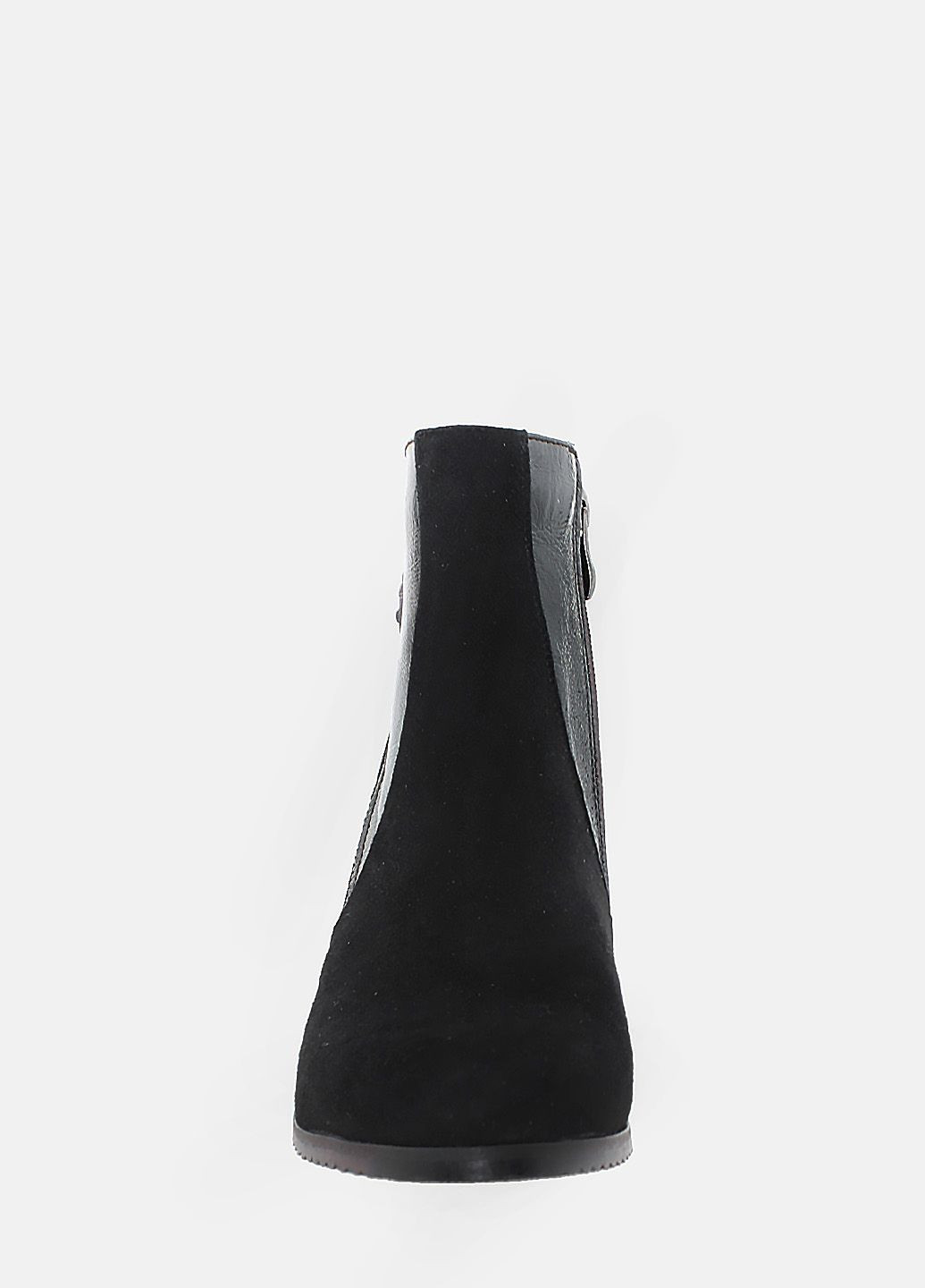 Осенние ботинки rv8066-11 черный Vira из натуральной замши