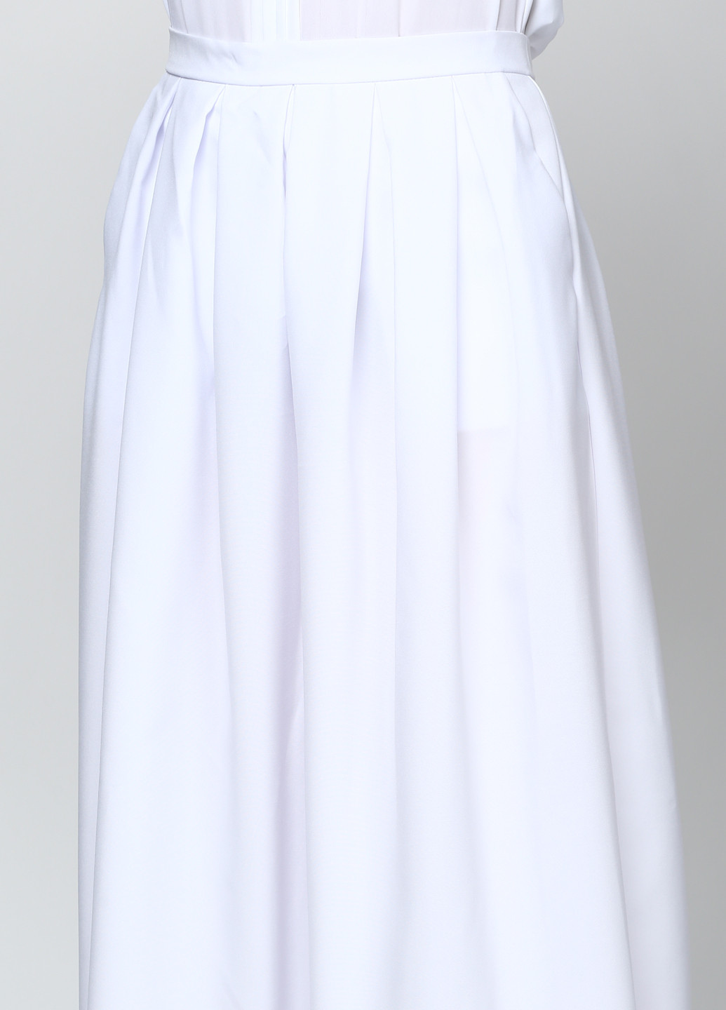 Белая кэжуал однотонная юбка Podium макси
