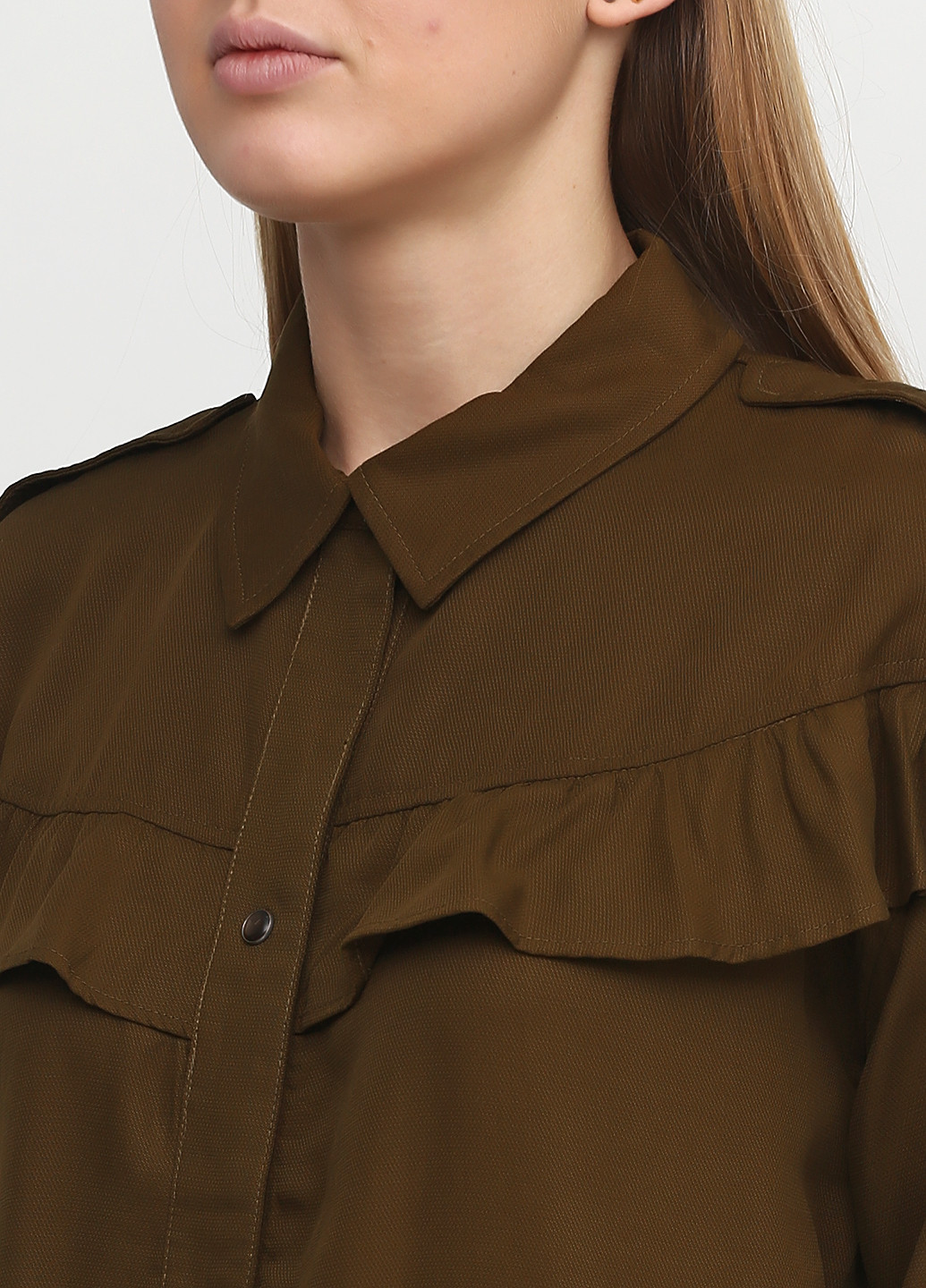 Оливковая (хаки) демисезонная блуза Zara
