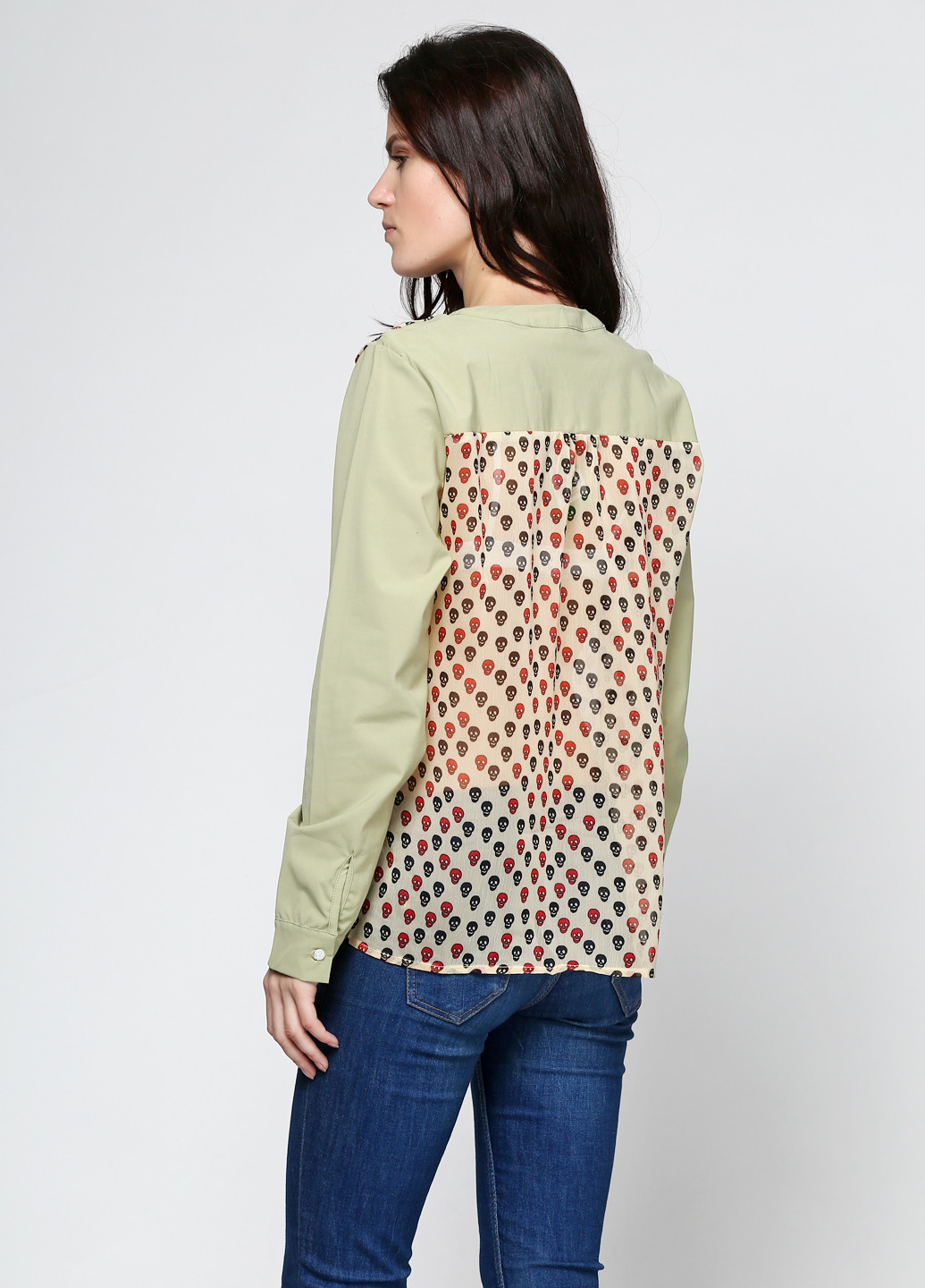 Бледно-зеленая демисезонная блуза Collection