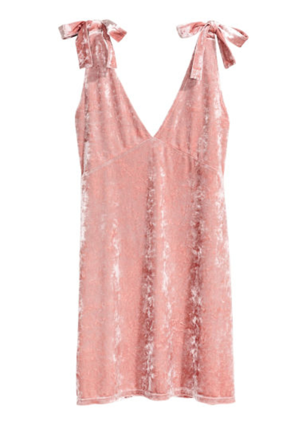 Розовое кэжуал платье а-силуэт H&M