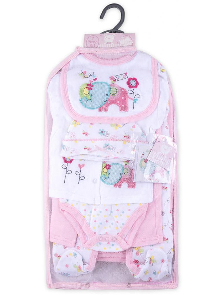 Білий демісезонний костюм десткий для дівчаток подарунковий 7 предметів (g8342.3-6) Luvena Fortuna