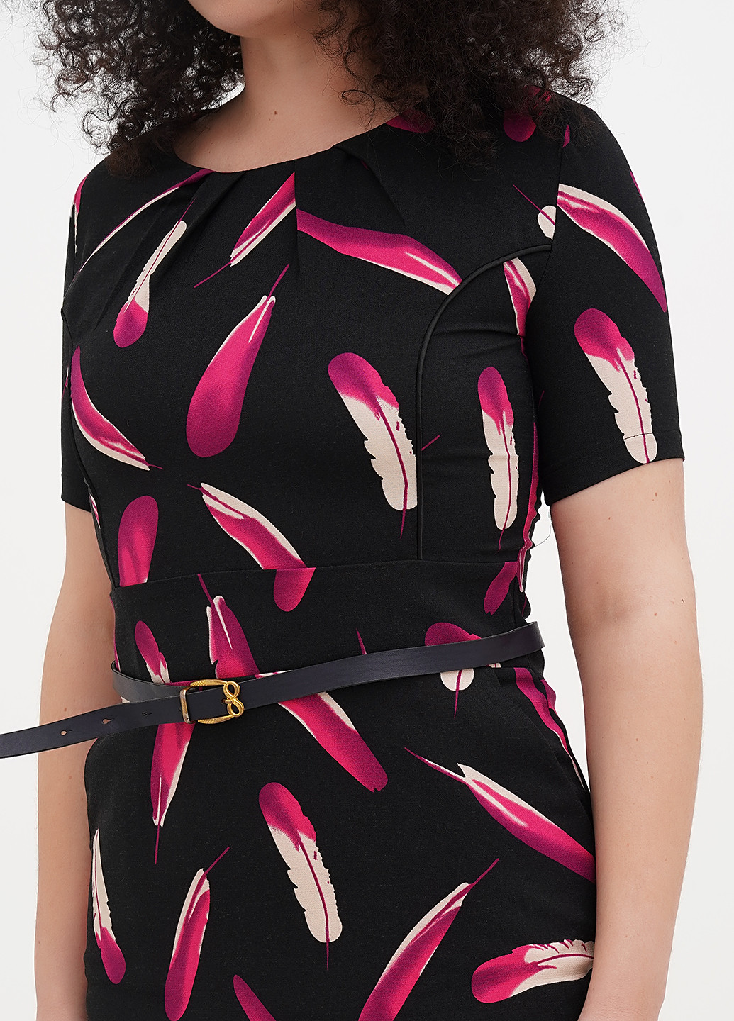 Чорна кежуал сукня футляр Imperial з малюнком