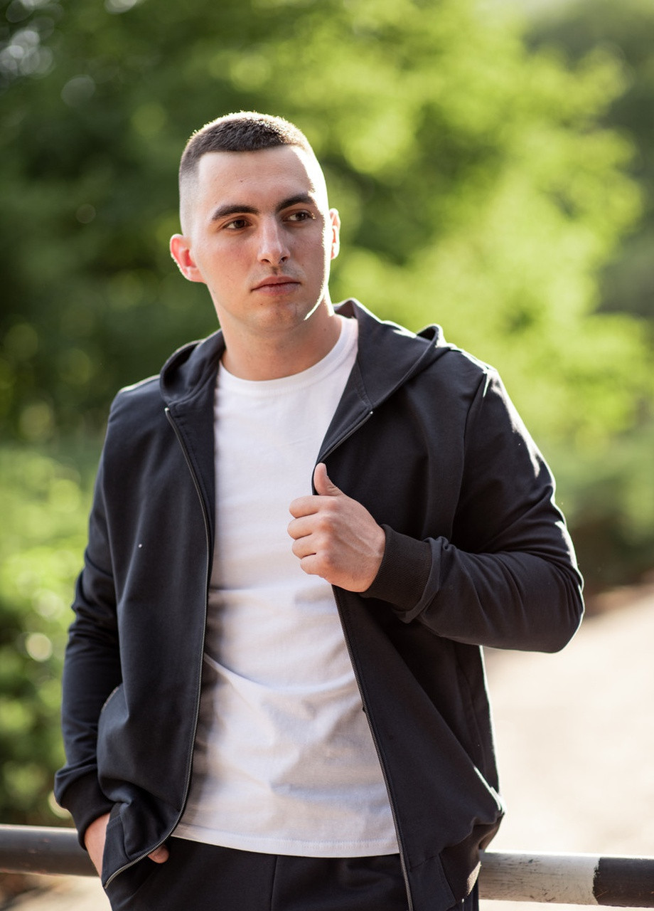 Темно-синий демисезонный мужской спортивный костюм v.o.g. брючный V.O.G.