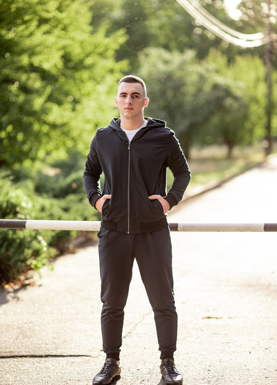 Темно-синий демисезонный мужской спортивный костюм v.o.g. брючный V.O.G.