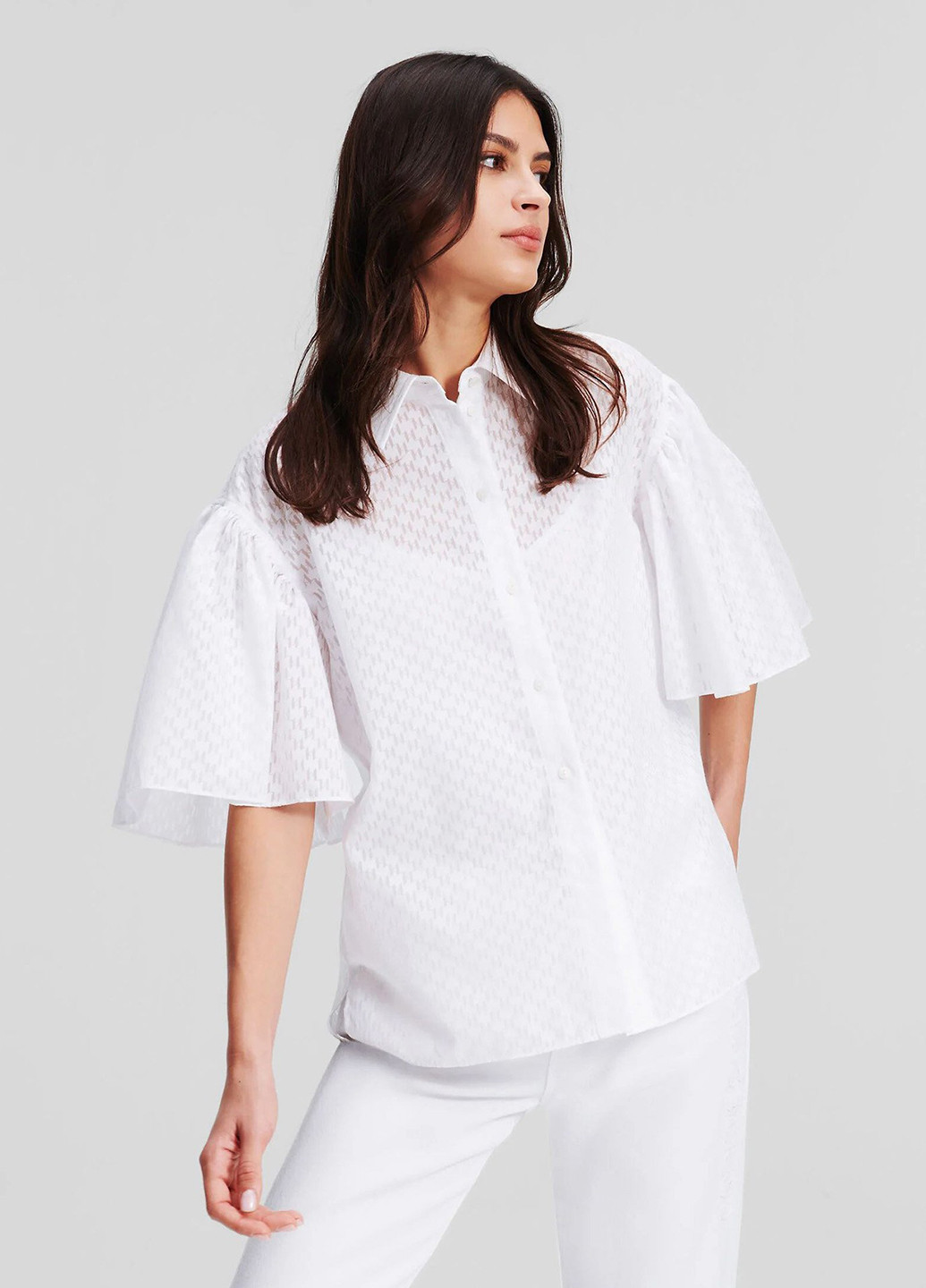 Біла блуза Karl Lagerfeld