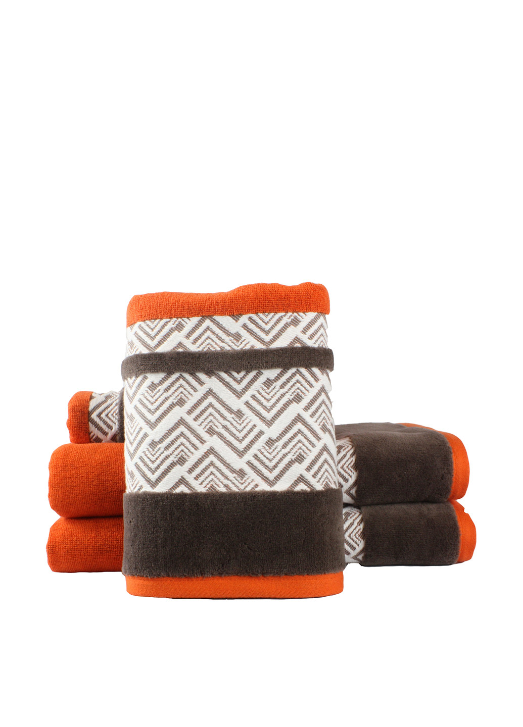 Hobby полотенце, 50х90 см геометрический оранжевый производство - Турция