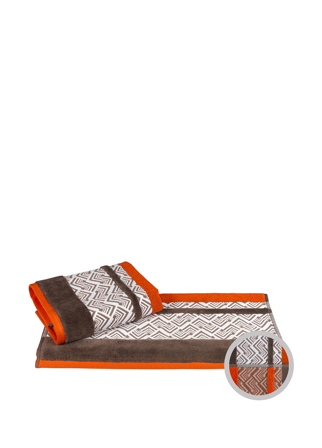 Hobby полотенце, 50х90 см геометрический оранжевый производство - Турция