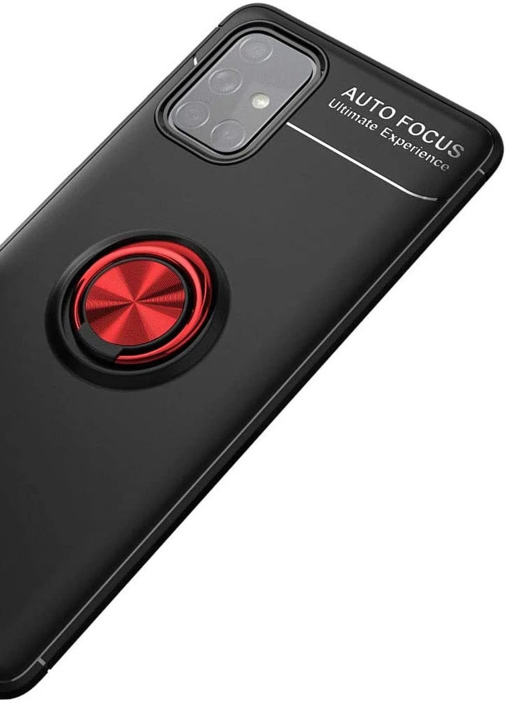 TPU чохол ColorRing під магнітний тримач (opp) для Samsung Galaxy M31s Чорний / Червоний (is_00000038516_3) Deen (238479861)