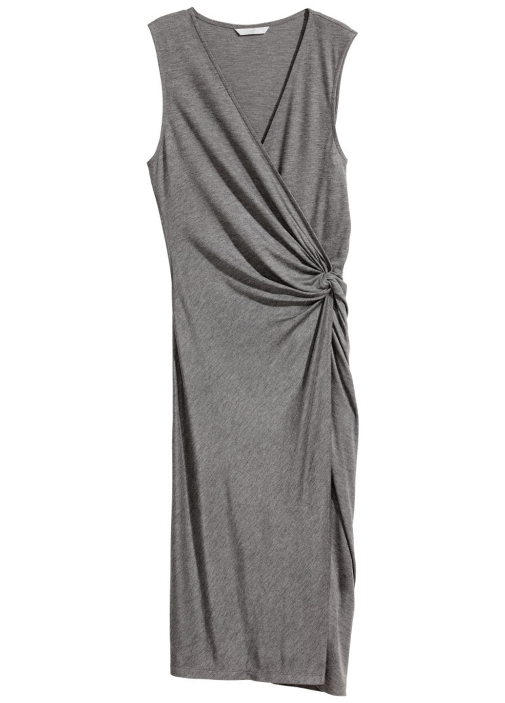 Темно-сіра кежуал сукня футляр H&M меланжева
