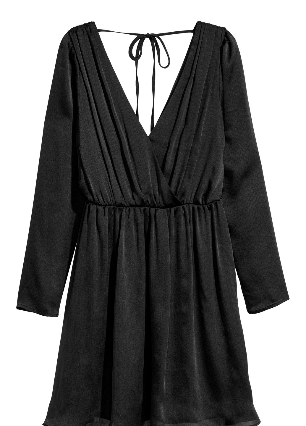 Черное кэжуал платье H&M однотонное