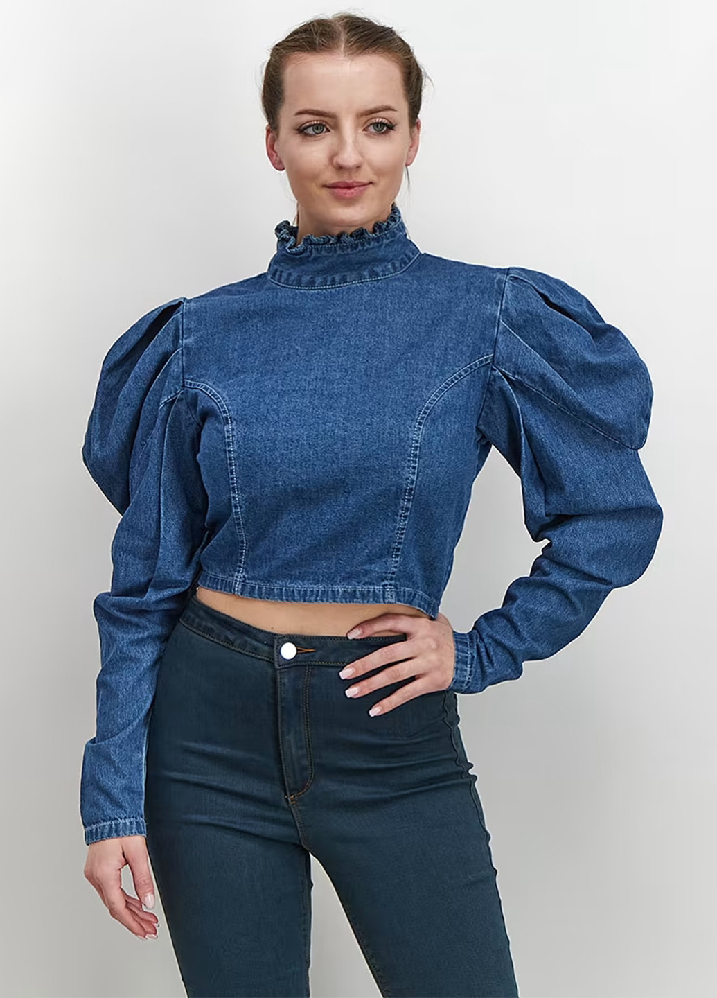 Синяя демисезонная блуза Missguided