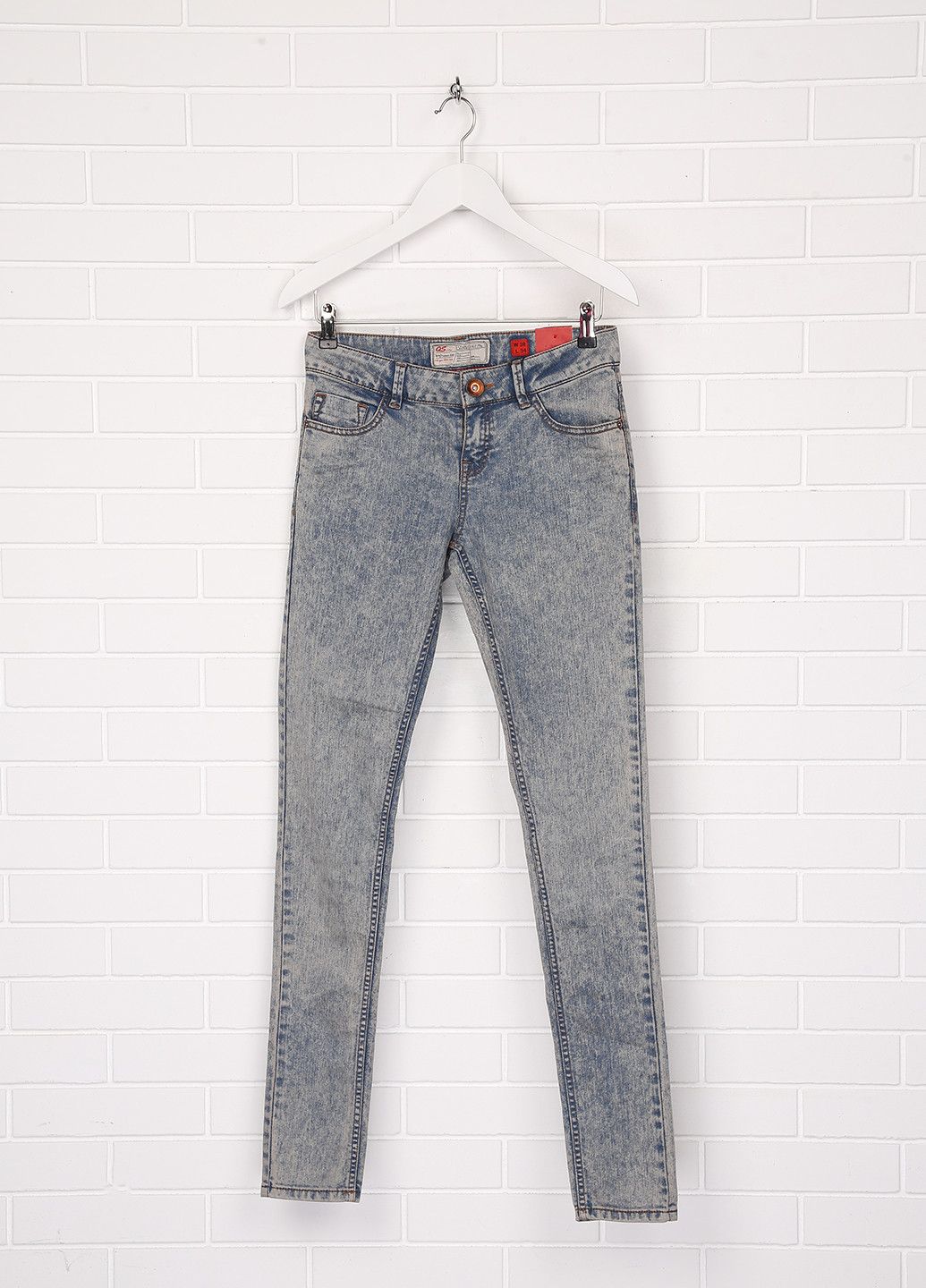 Серо-синие демисезонные зауженные джинсы Q/S by S.Oliver