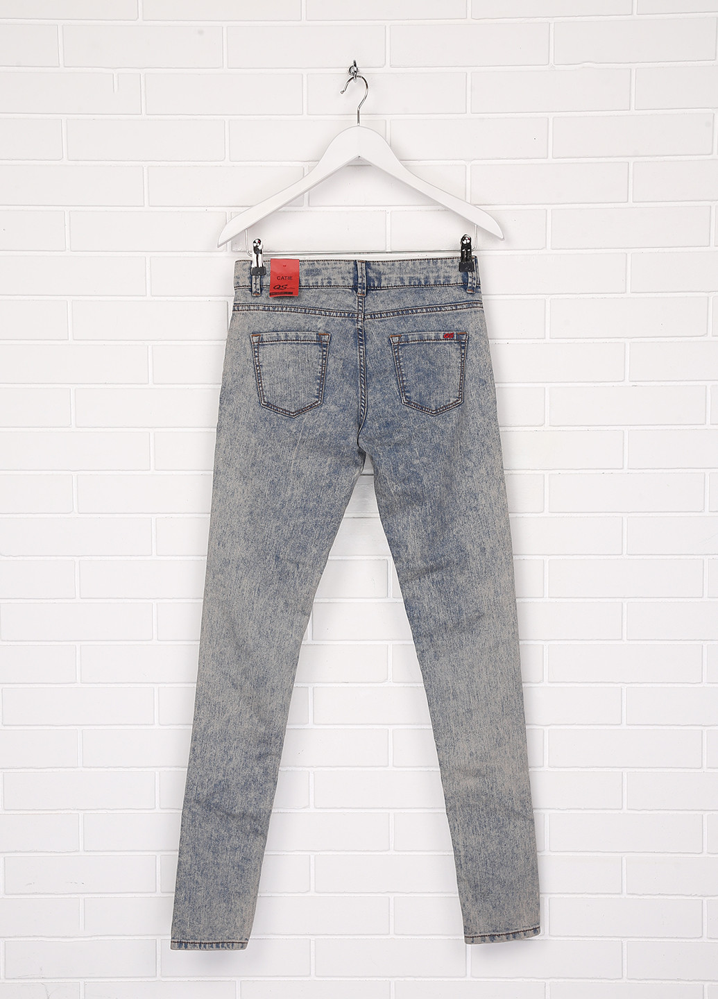 Джинси Q/S by S.Oliver завужені однотонні сіро-сині джинсові бавовна