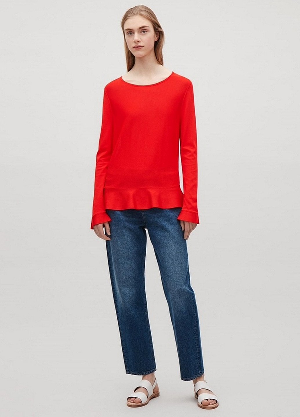 Красная демисезонная блуза Cos