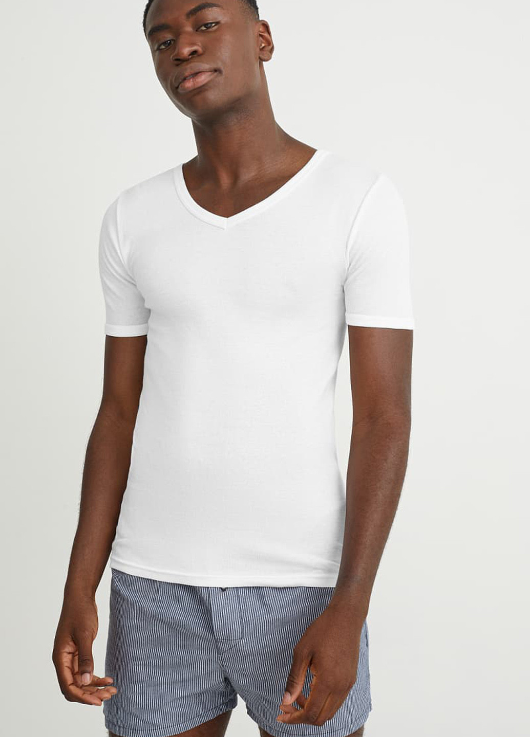 Белая футболка с коротким рукавом C&A