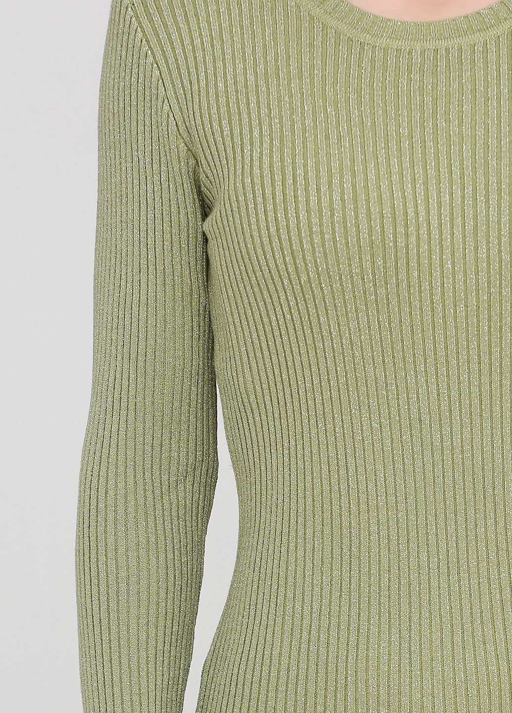 Зеленое кэжуал платье платье-свитер Moni&co