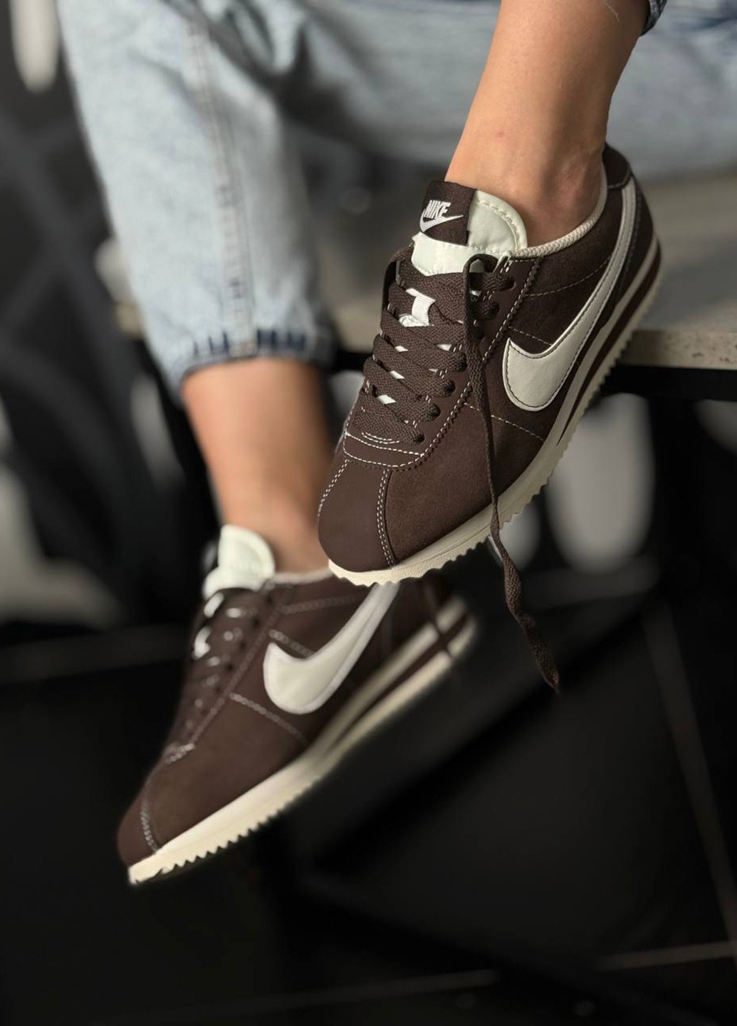 Кросівки No Brand темно-коричневі демісезони (357279063)