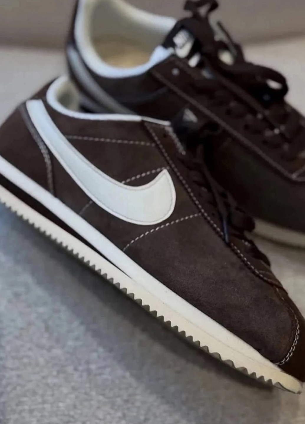 Кросівки No Brand темно-коричневі демісезони (357279063)