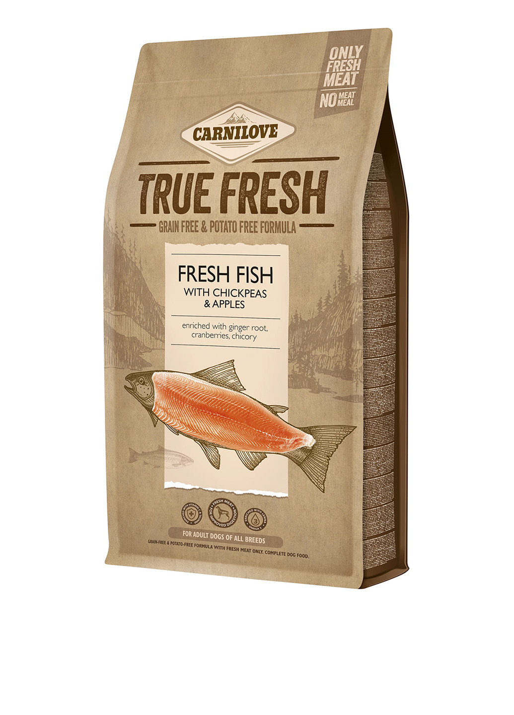 Сухой корм True Fresh с рыбой, 1,4 кг Carnilove (252477296)