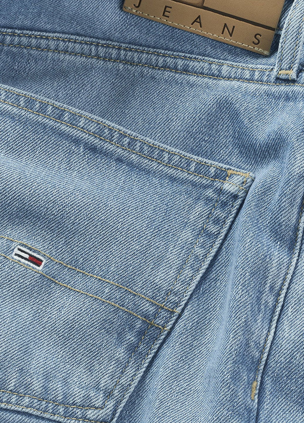 Голубые демисезонные зауженные джинсы Tommy Jeans