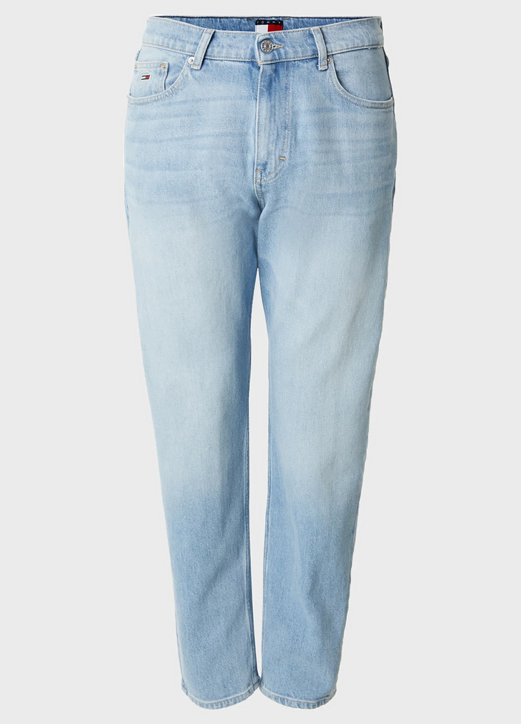 Голубые демисезонные зауженные джинсы Tommy Jeans