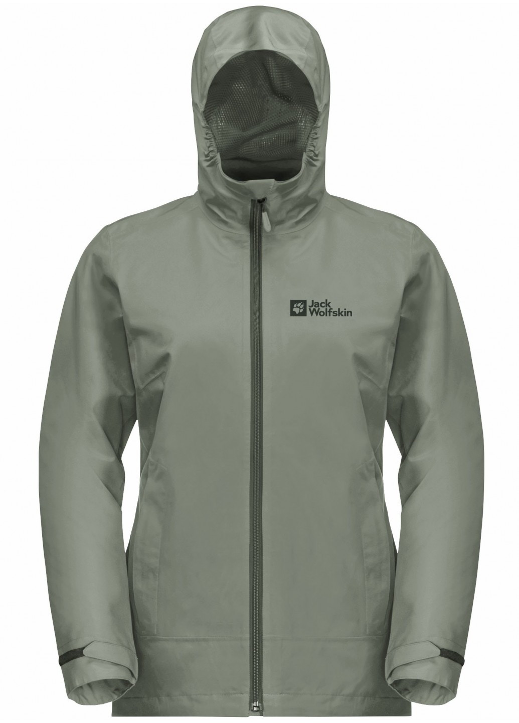 Серо-зеленая демисезонная куртка Jack Wolfskin 1115621_4137