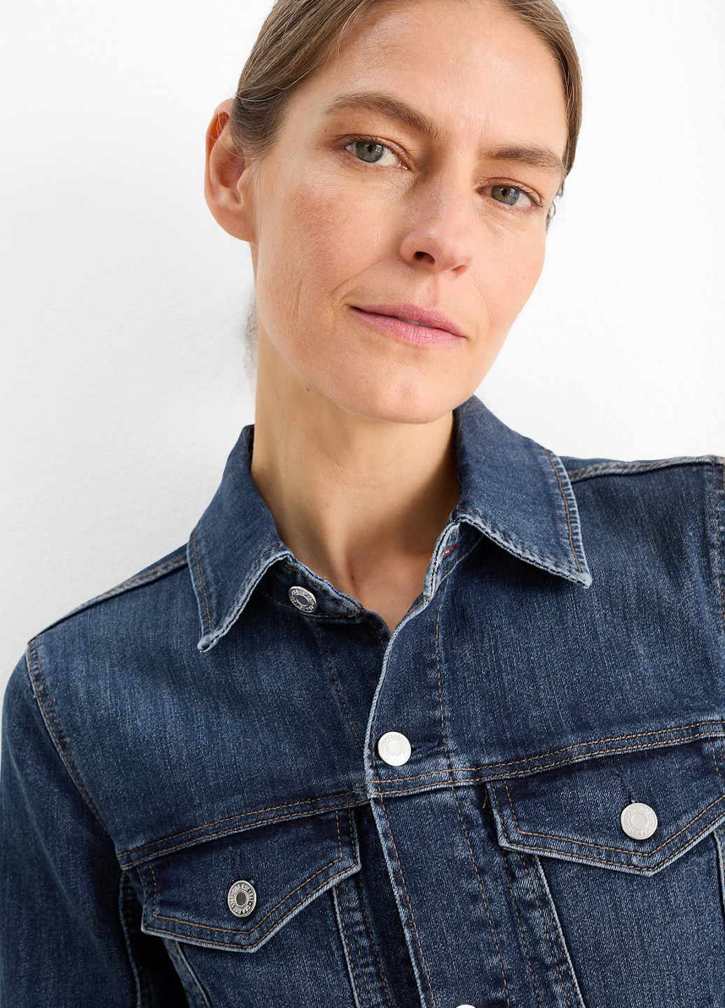 Темно-синя джинсова сукня сукня-сорочка C&A однотонна