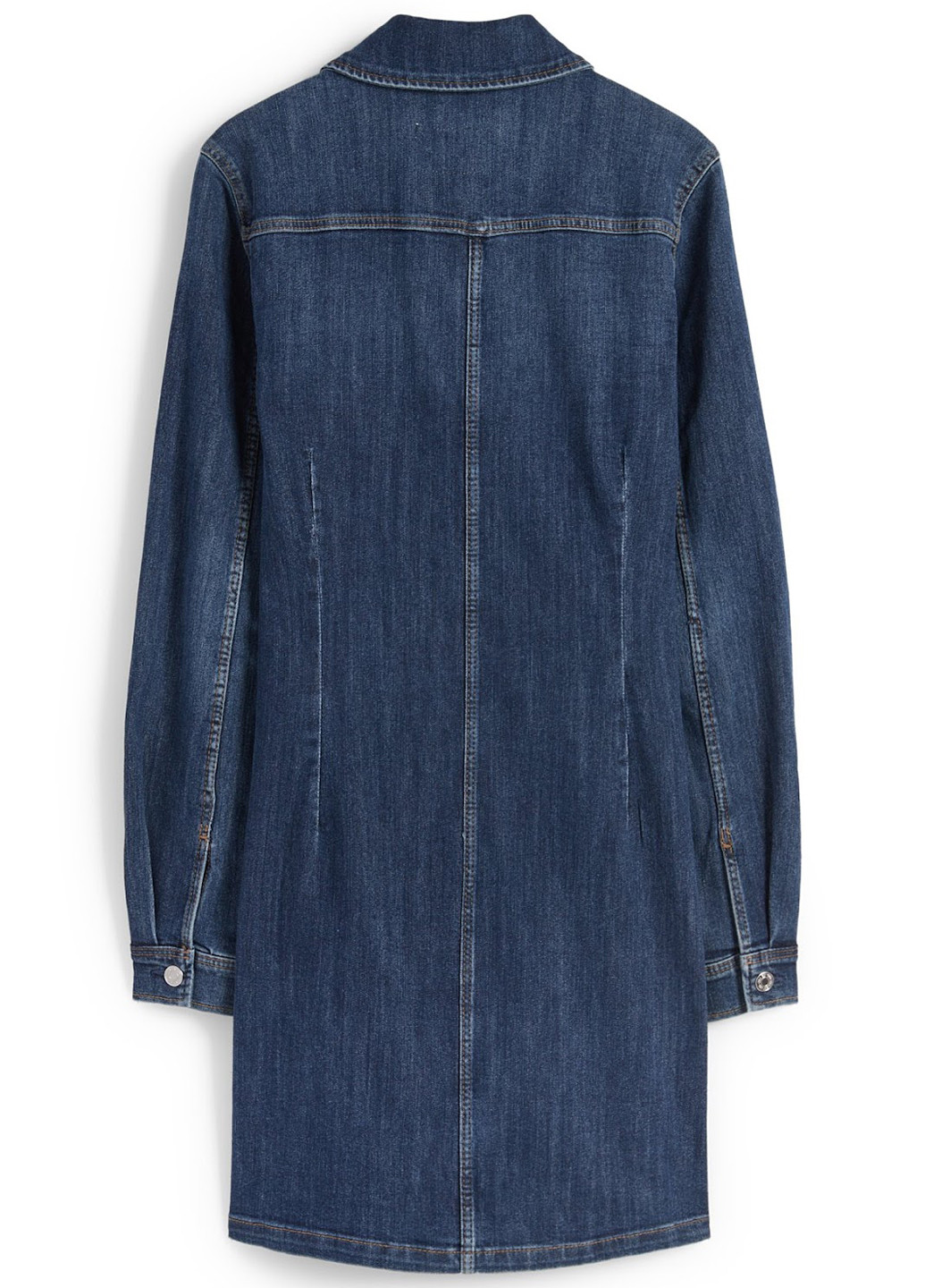 Темно-синя джинсова сукня сукня-сорочка C&A однотонна