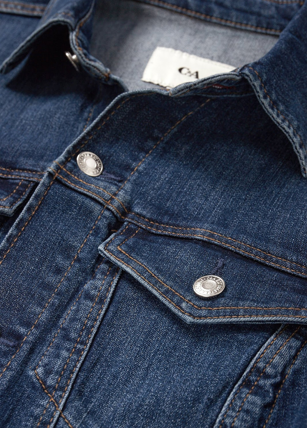 Темно-синя джинсова сукня сукня-сорочка C&A однотонна