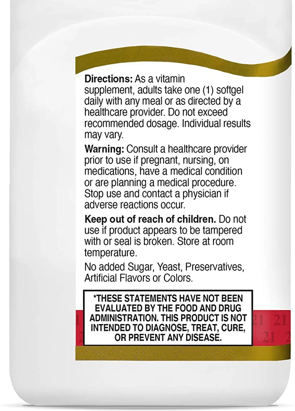 Вітамін Д Vitamin D3 2000 IU 250 sgels 21st Century (254325714)