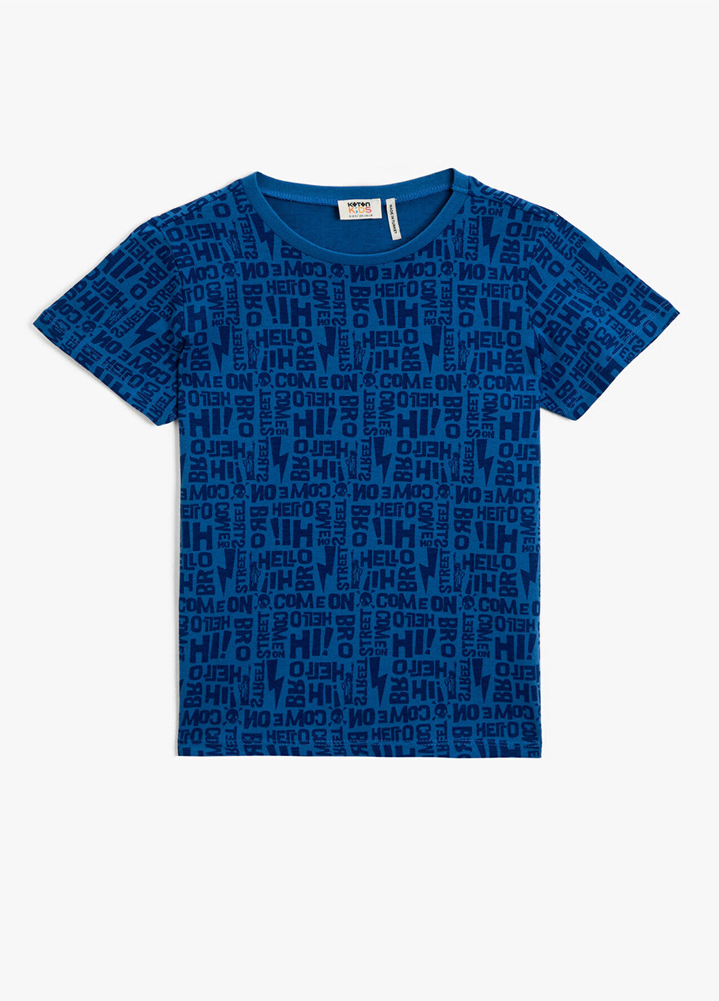 Темно-синя літня футболка KOTON