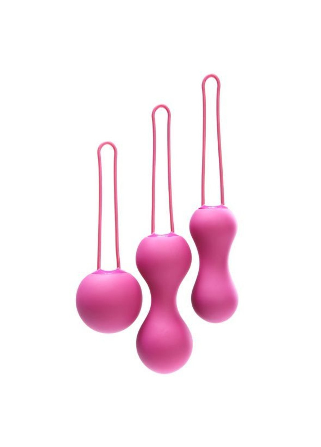 Набір вагінальних кульок - Ami Fuchsia, діаметр 3,8-3,3-2,7см, вага 54-71-100гр Je Joue (255073484)