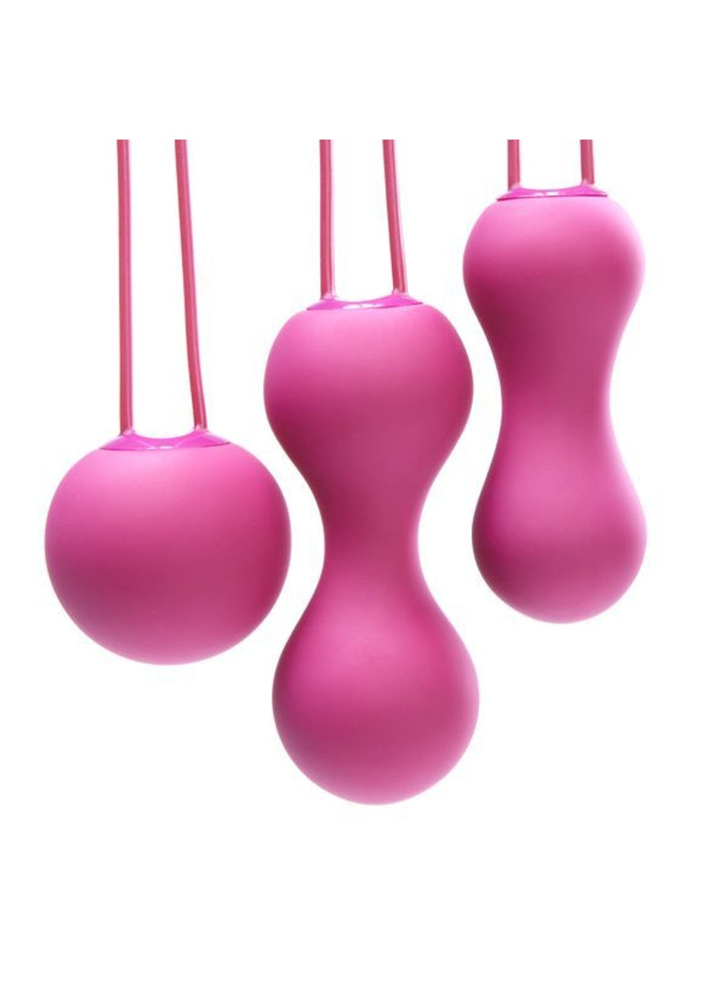 Набор вагинальных шариков - Ami Fuchsia, диаметр 3,8-3,3-2,7см, вес 54-71-100гр Je Joue (255073484)