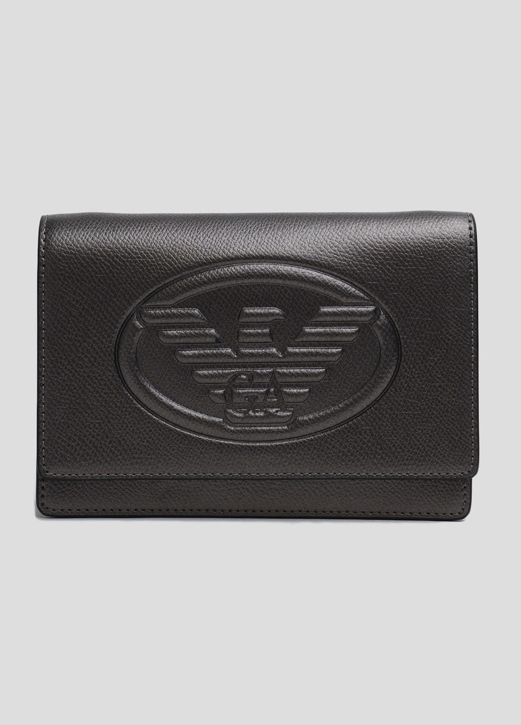 Чорна сумка крос-боді з екокожі Emporio Armani (241382606)