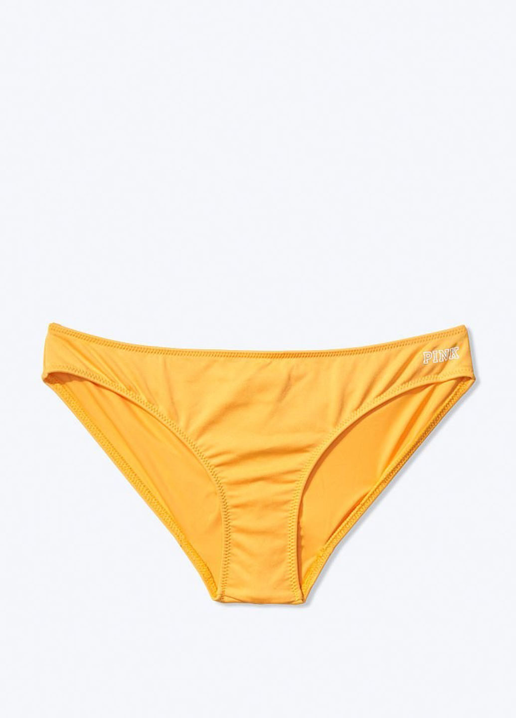 Купальні трусики Victoria's Secret бікіні однотонні жовті пляжні поліестер