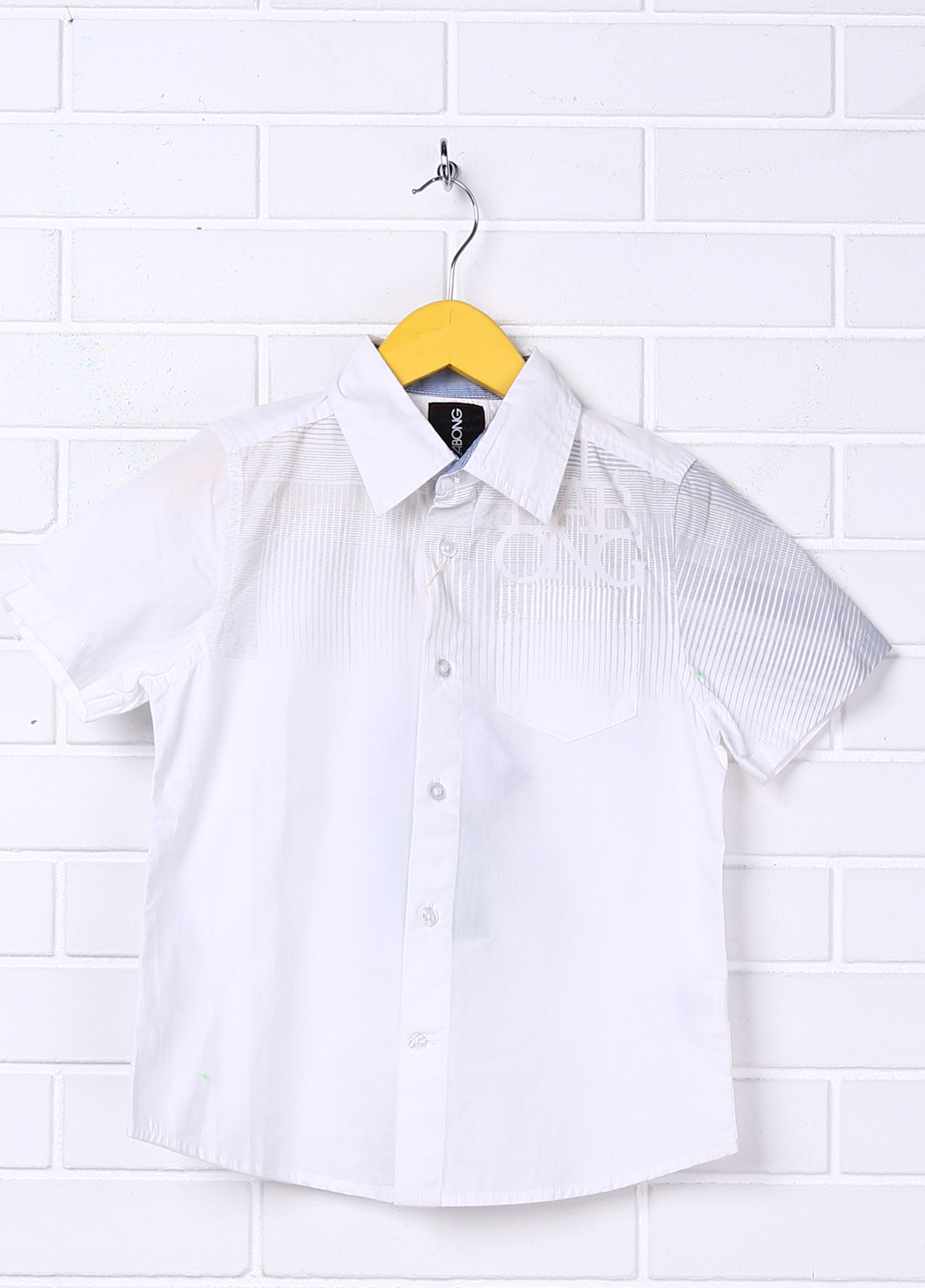 Белая кэжуал рубашка Billabong с коротким рукавом