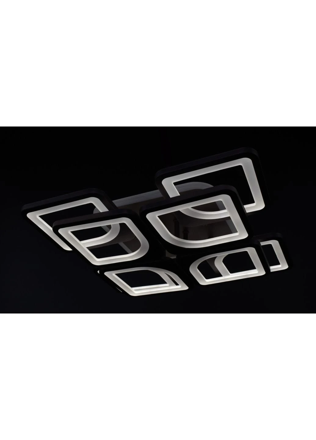 Люстра стельова LED з пультом A2281/4+4S-RGB-cf Коричневий 11х43х43 см. Sunnysky (253527845)