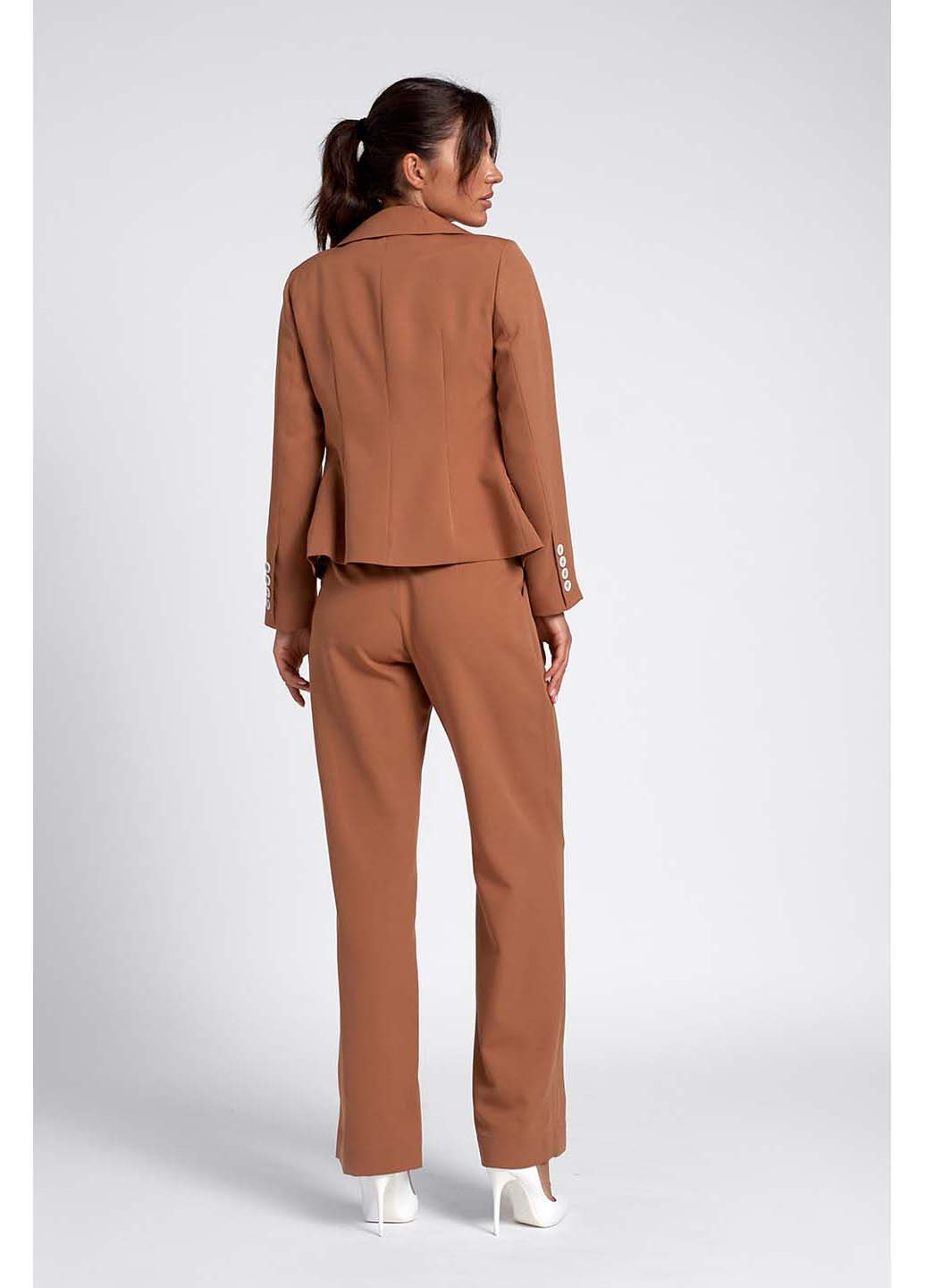Костюм SL-Fashion однотонный коричневый кэжуал