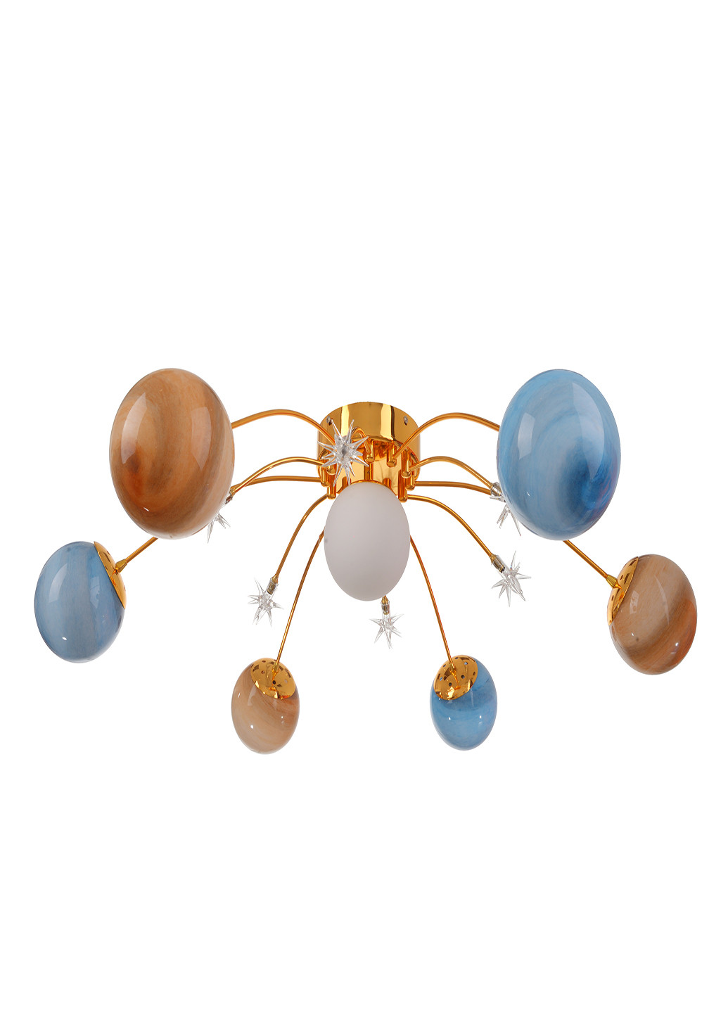 Стельова люстра BR-01 676S/7 E27 +6 G4 G Brille (251891750)