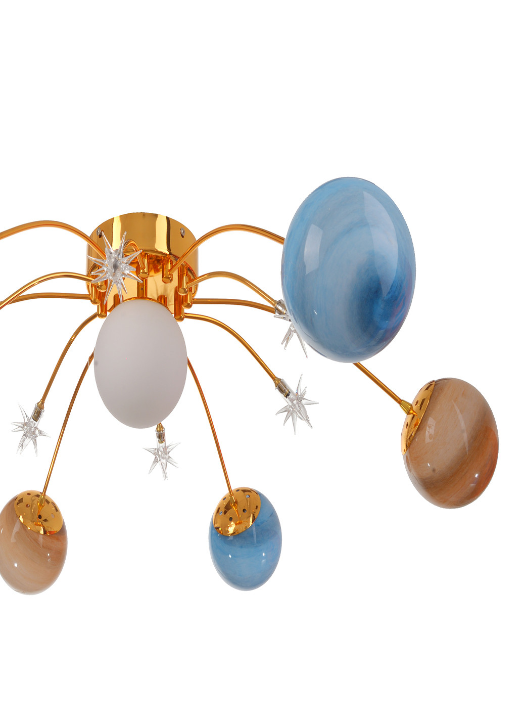 Стельова люстра BR-01 676S/7 E27 +6 G4 G Brille (251891750)