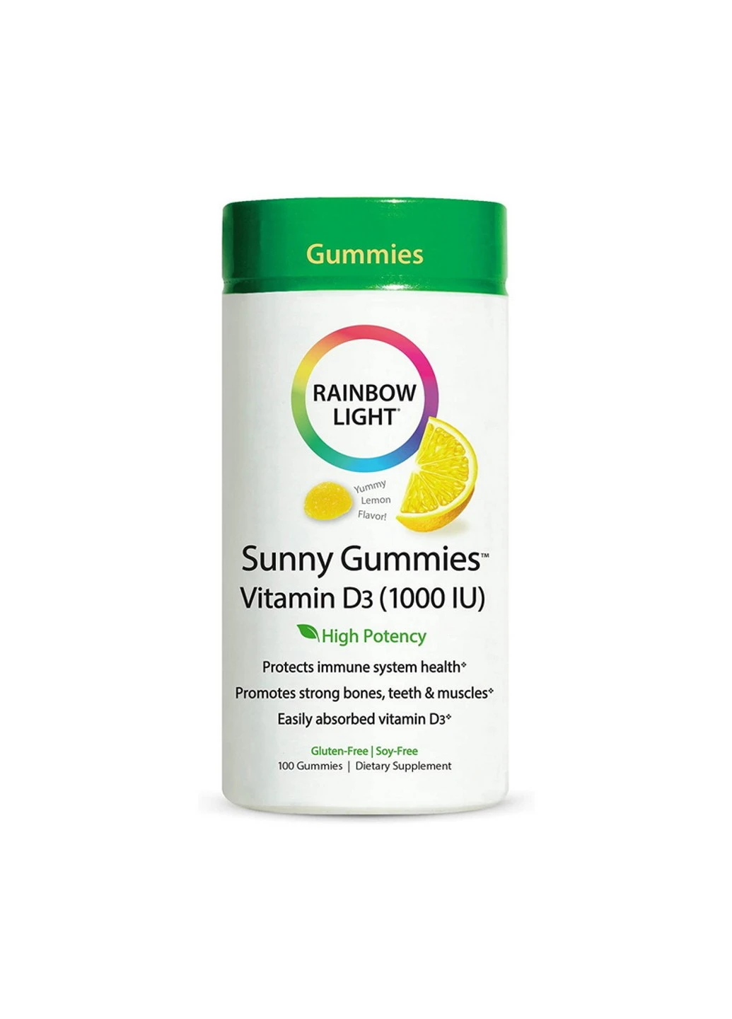 Вітамін D3 Sunny Gummies Vitamin D3 1000 IU 100 жувачок Rainbow Light (255408257)
