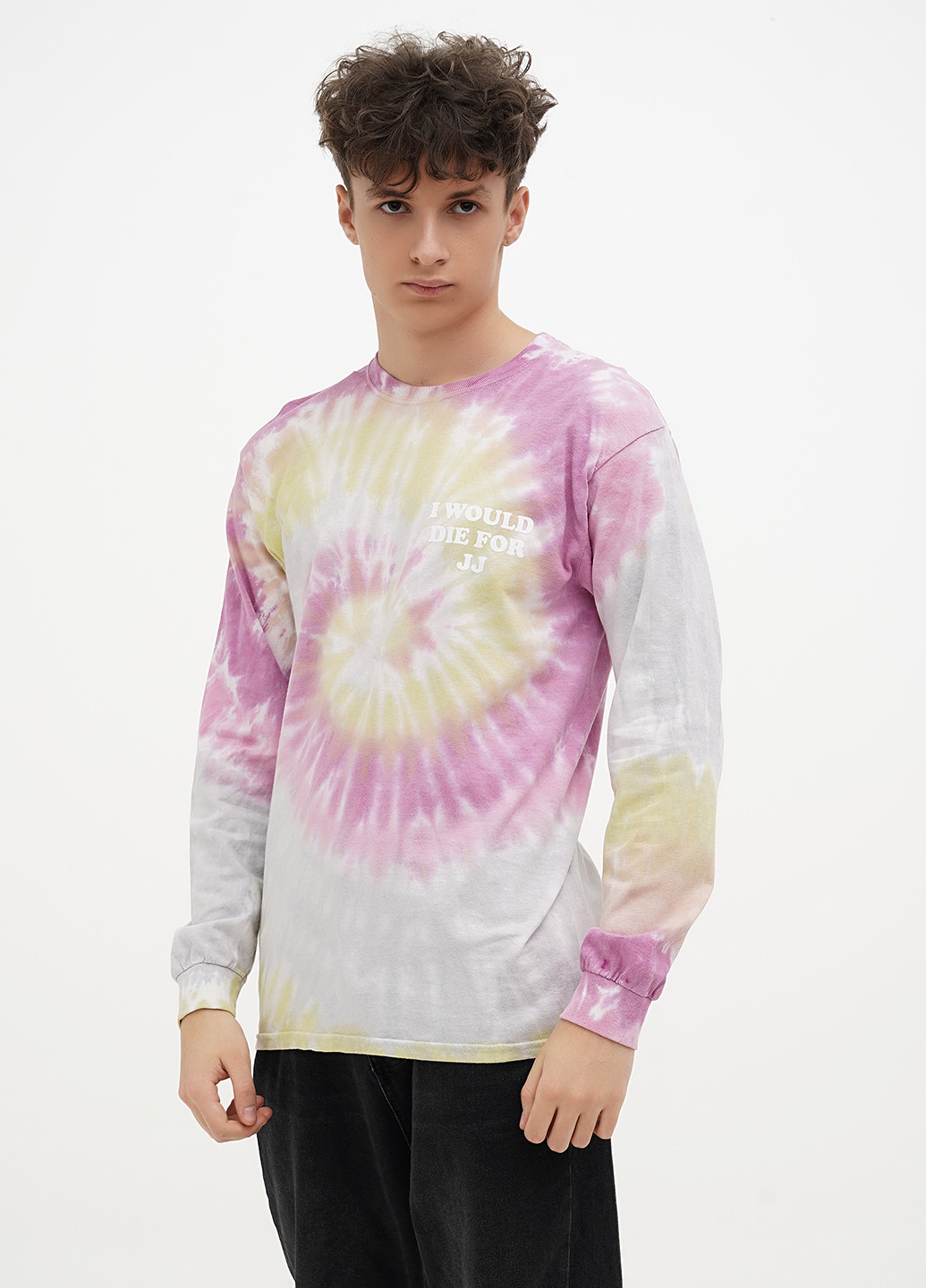 Лонгслів Colortone тай-дай комбінований кежуали бавовна, трикотаж