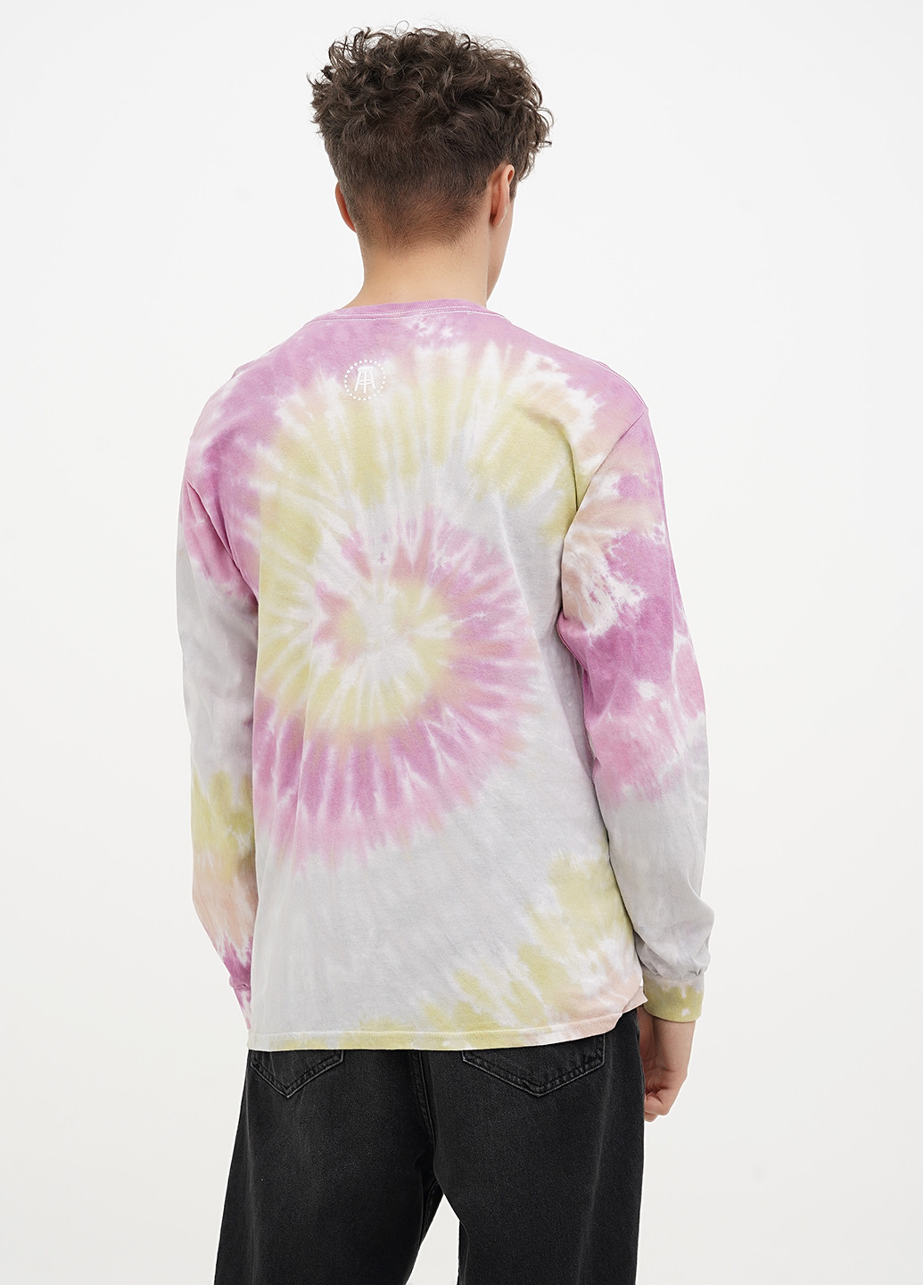 Лонгслів Colortone тай-дай комбінований кежуали бавовна, трикотаж