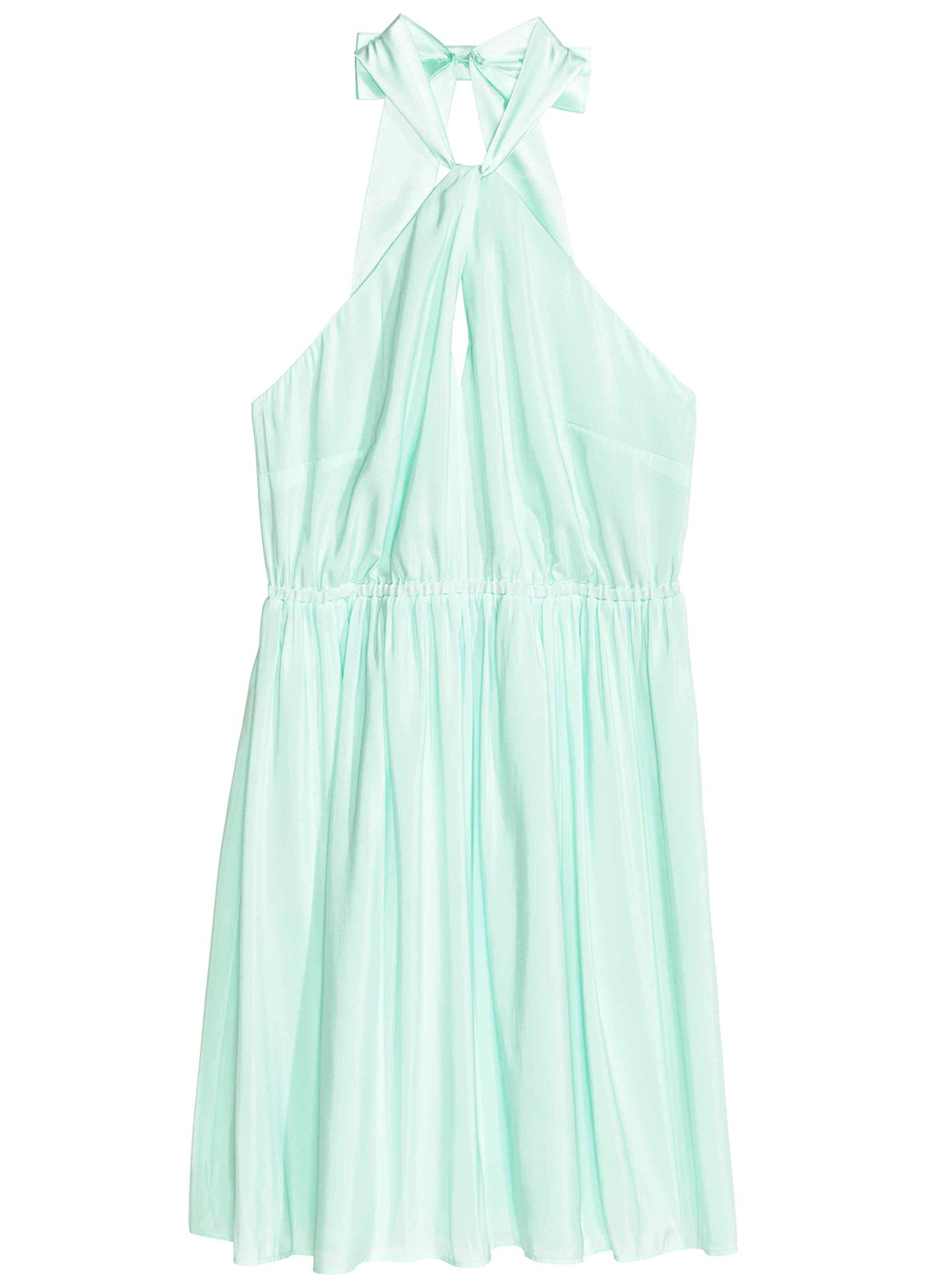 М'ятна кежуал плаття, сукня кльош H&M однотонна
