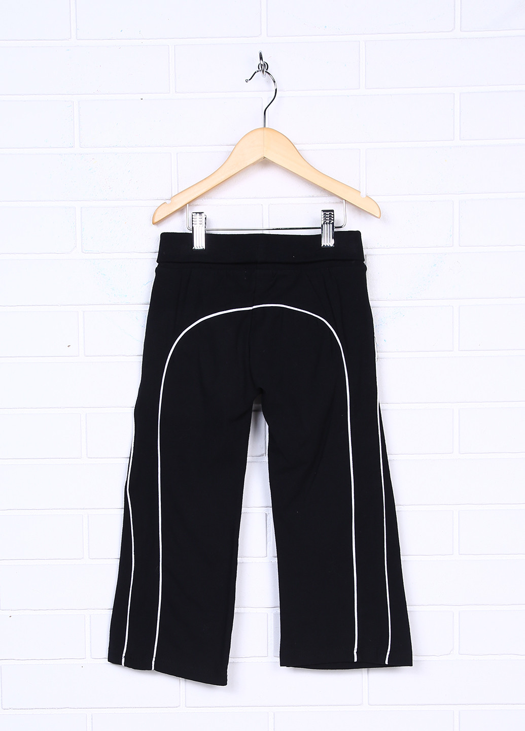 Черные кэжуал демисезонные брюки со средней талией Mix Small