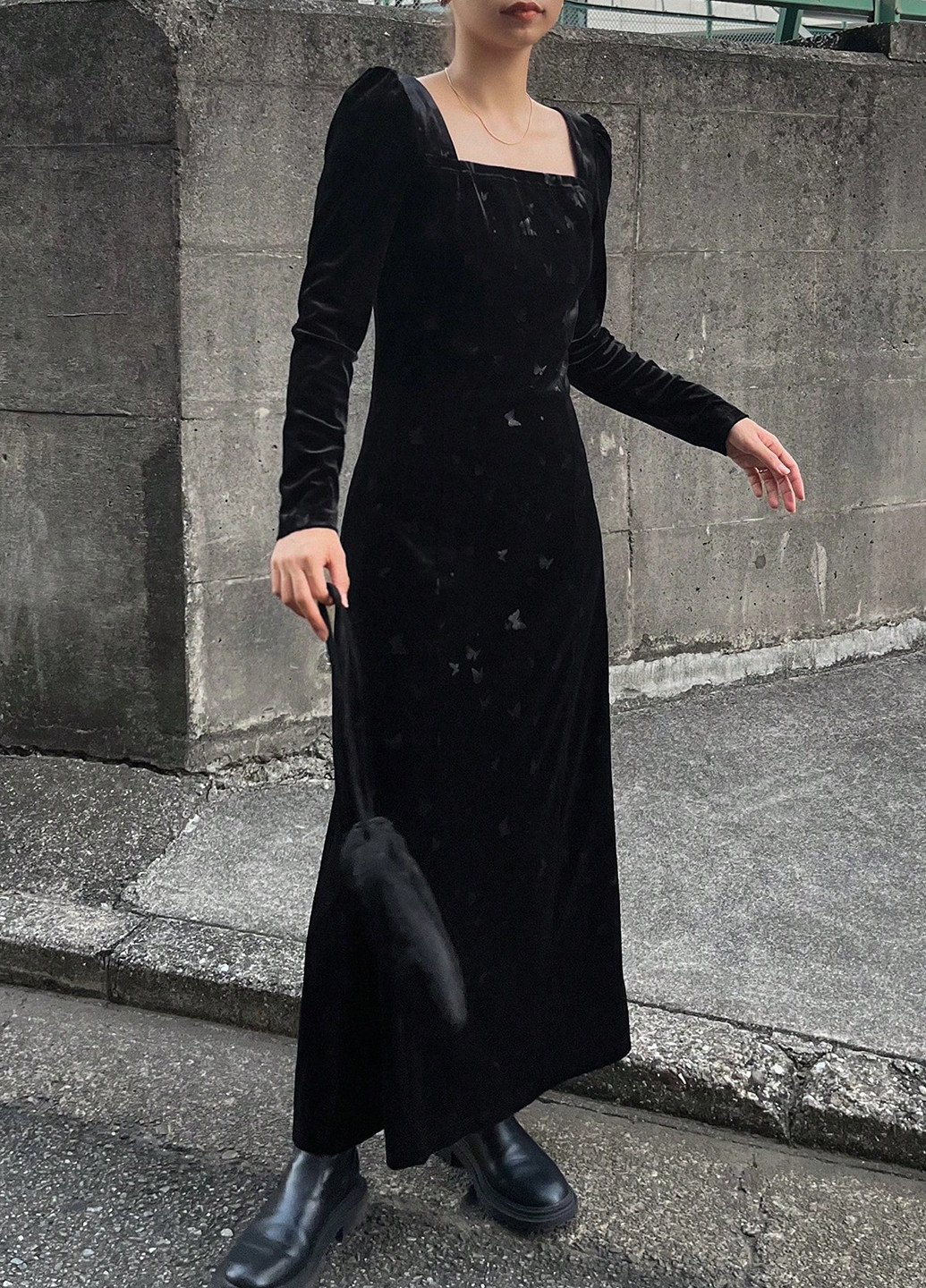 Чорна кежуал сукня SHEIN метелики